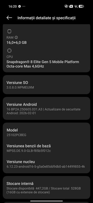 Telefon POCO F8 Ultra 16 GB RAM/ 512 GB