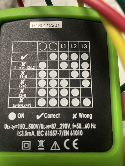 Tester de rotatie a fazelor Elma RT 606A