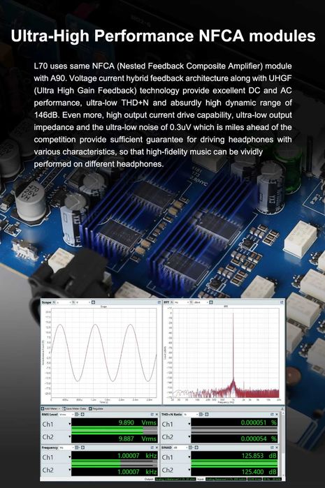 Усилитель балансный, дискретный Topping L70  7500mW