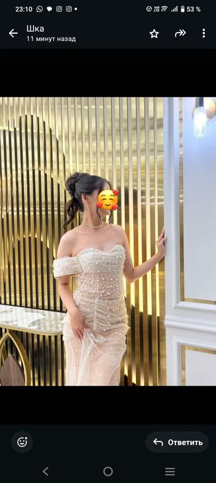 Платье вечернее на выпускной.