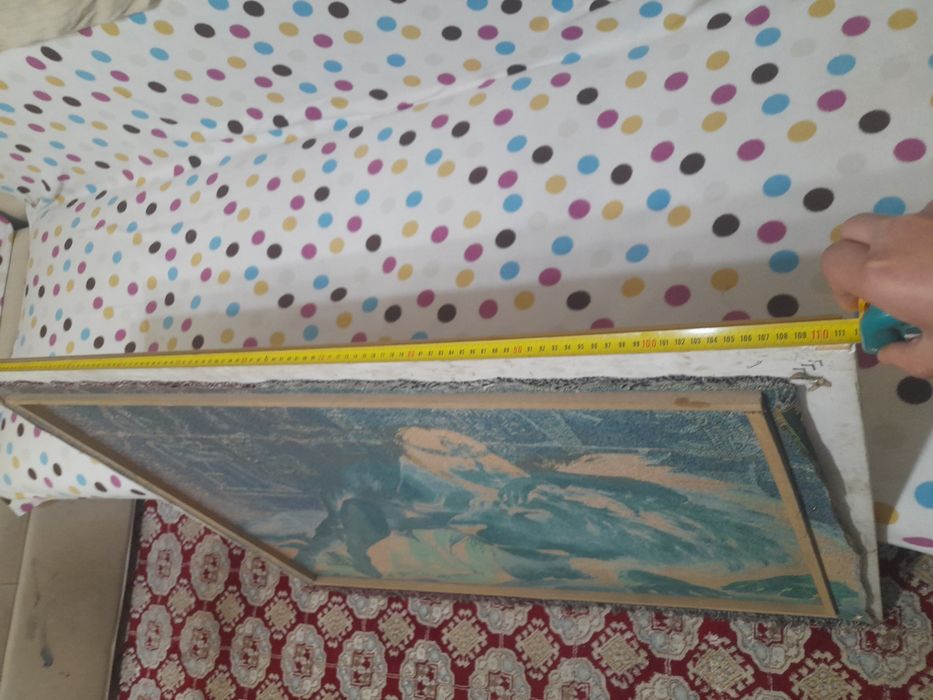 Большая тканевая картина