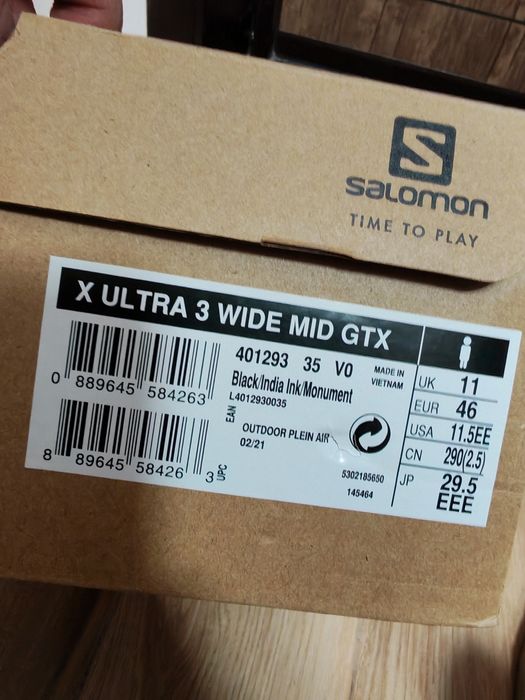 Salomon X Ultra Wide Gore tex- 46 номер