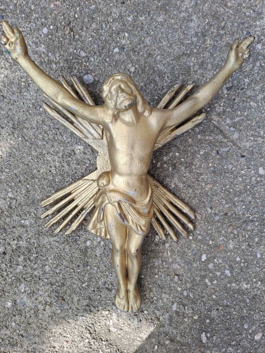 isus decoratiune fonta statueta fonta 40/30 cm