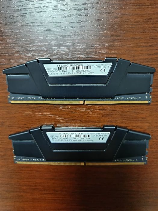 G.Skill 2x4gb DDR4 3200