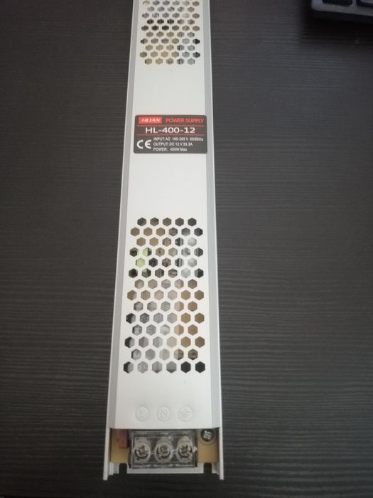 LED захранване лед лента 12v 400w SLIM без вентилатор НОВО осветление