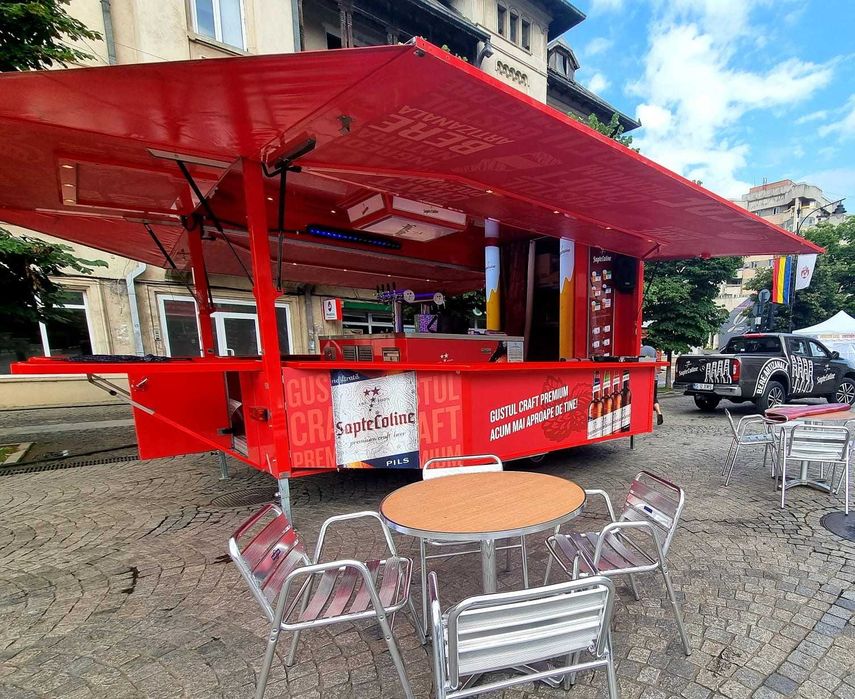 Rulota Comerciala Street Food Truck, Rulota Street Food Trailer Mobil