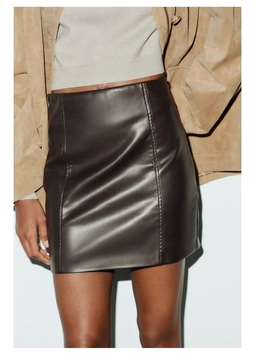 Кожена пола Zara