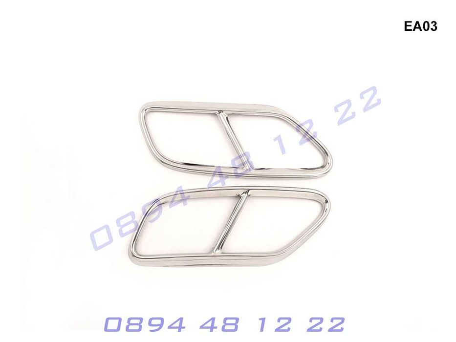 Стикери Двойни Накрайници Двоен Накрайник AUDI A4 АУДИ А4 Ауспух