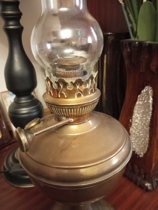 Старинна газова , газена лампа