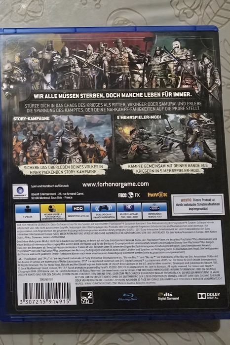 FOR HONOR PlayStation 4/5
