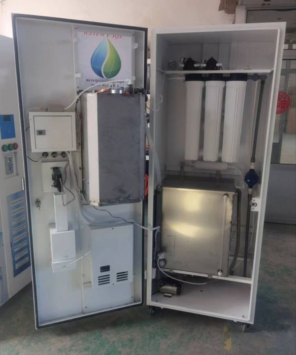 Новые Аппараты для очистки воды.  Кредит снековый автомат уличный