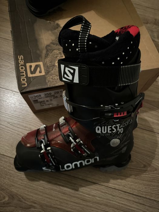 Clapari Salomon Quest AC 70 Negru/Rosu, 26.5