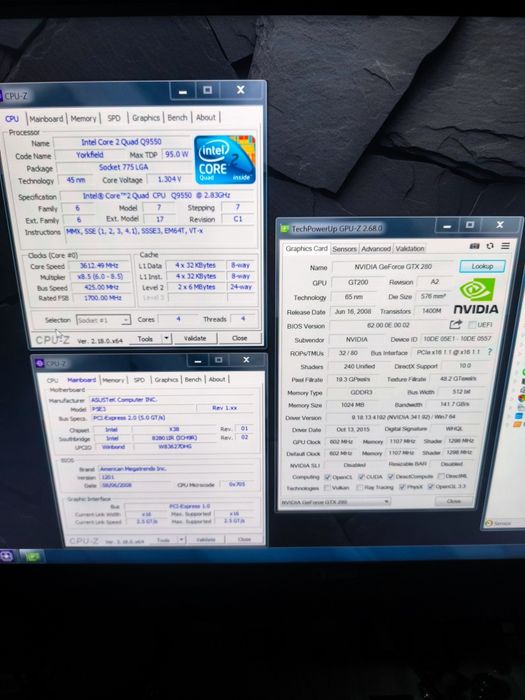 Kit retro q9550 gtx 280 8 gb ddr3