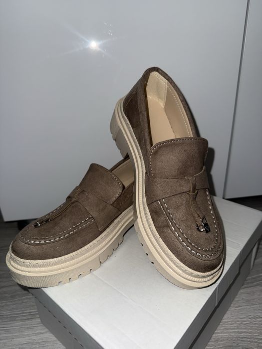 Mocasini / loafersi , maro-bej