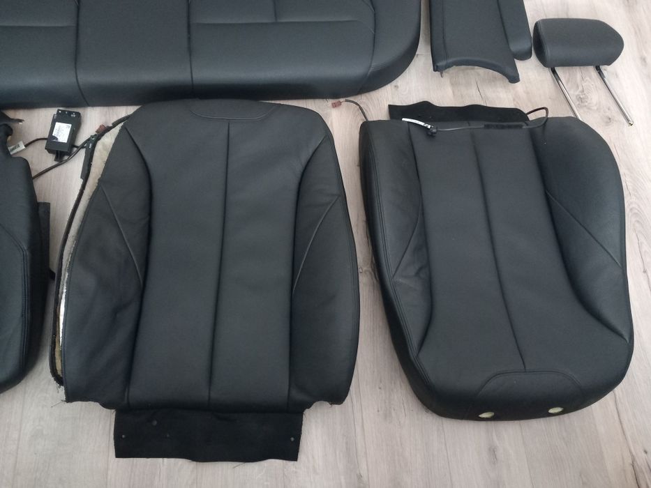 Interior scaun bancheta spate piele neagra încălzită BMW F34 F30 F20