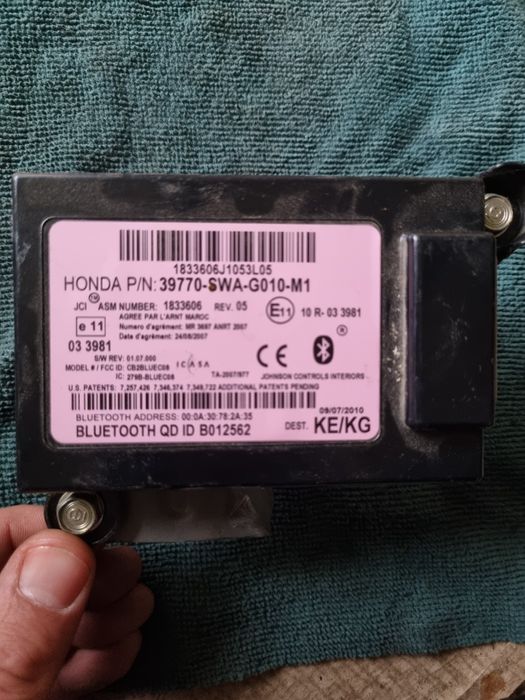 Bluetooth Honda cr-v 3