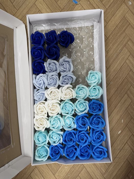 мыльные розы в коробке