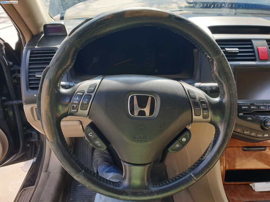 Volan 3 Spite Piele cu Comenzi cu Uzura FARA Airbag Honda Accord 7 2002 - 2008 [K7454]