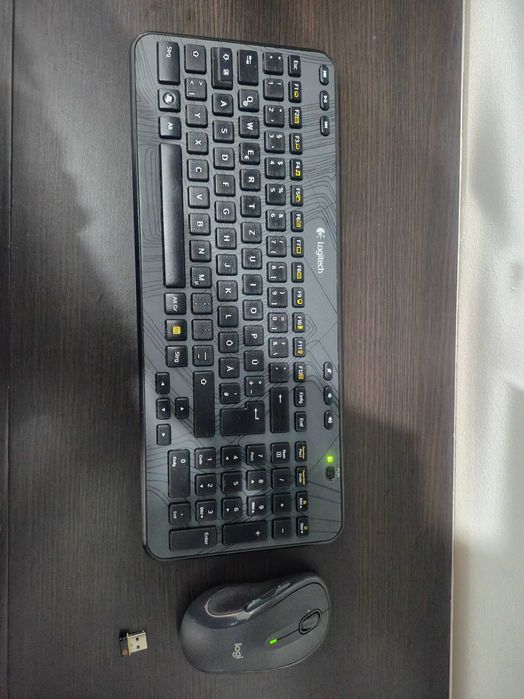 Kit mouse Logitech M510 și tastatura K360 cu USB unifying