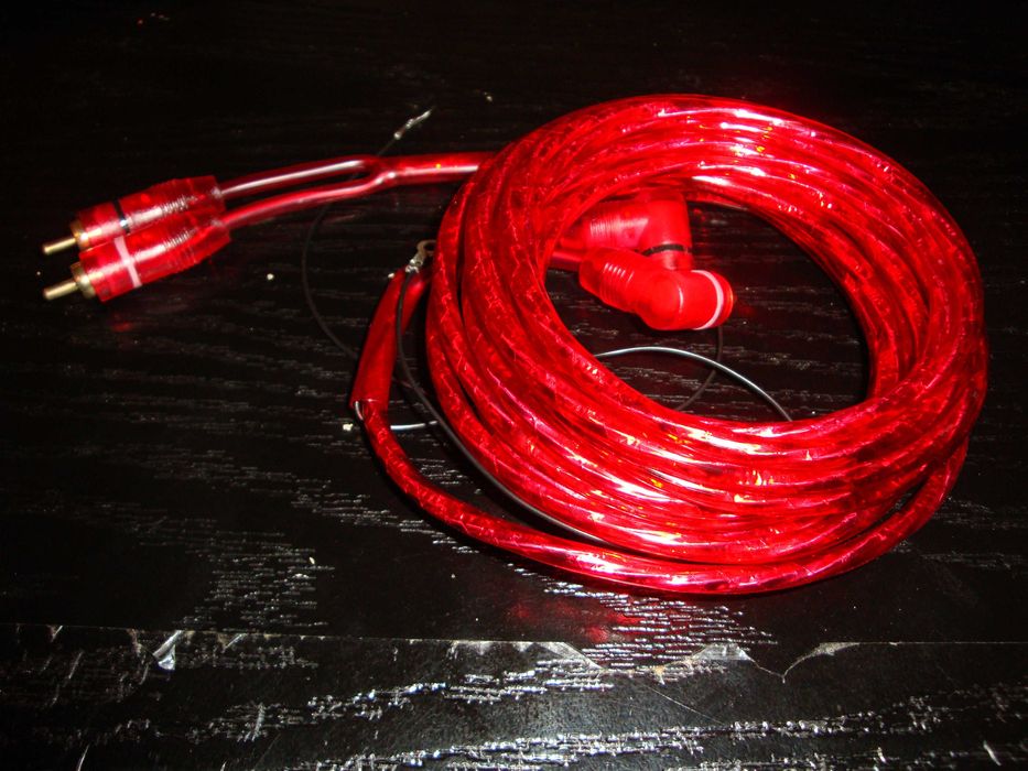 cablu audio RCA la RCA stereo ecranat fir remote lungime 5m subwoofer