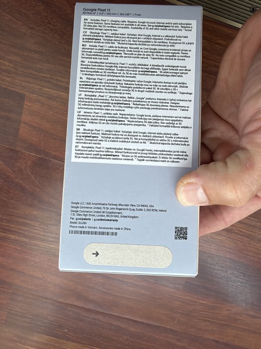 Google Pixel 11 256 gb Sigilat