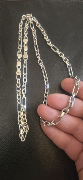 lant si brățară argint  78 cm,60g