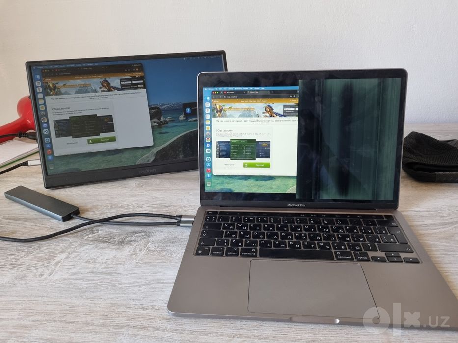 Macbook M1 2021 ekrani 50% kursatadi