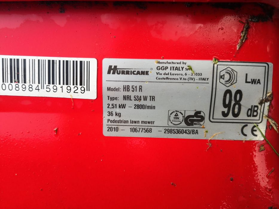 Моторна косачка Hurricane