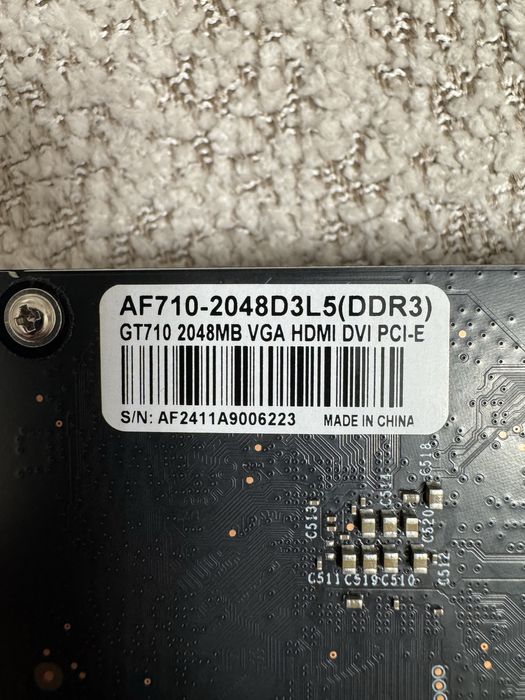 Видеокарта NVIDIA GeForce GT 710 2GB DDR3 (HDMI DVI VGA)