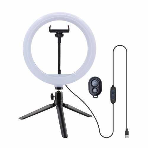 Lampa Circulara Vlog Trepied Telecomanda Intensitate Nuanta Reglabila