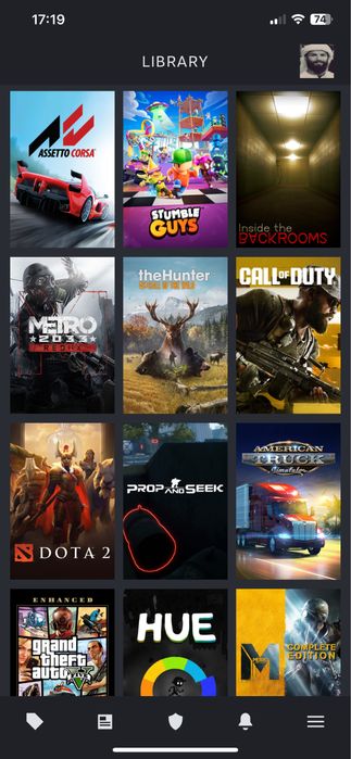 Стим аккаунт с множеством разных игр