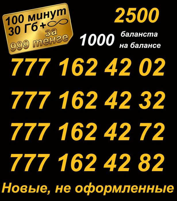 Сим карты . Номера Билайн. Серия 777