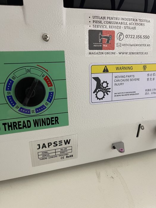 Masina de bobinat ata cu doua conuri Japsew NW-20