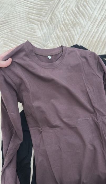 Коричневый лонгсив