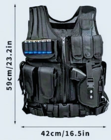 Тактическа жилетка /елек/+ к-т аксесоари+Кобур