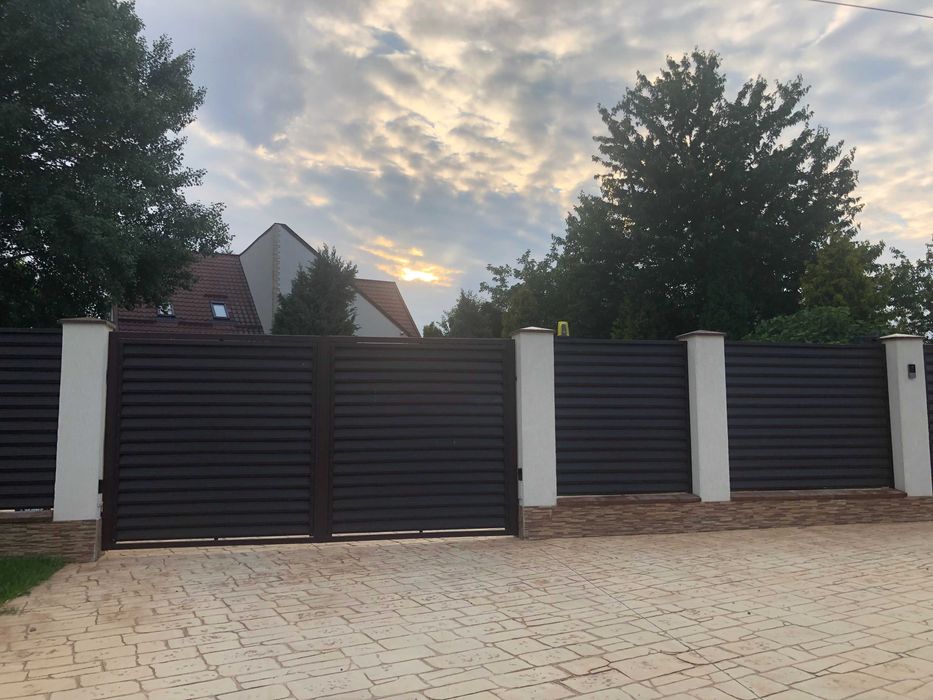 Lamele gard tip jaluzea, gard modern, cel mai bun pret grosime 0.5/0.6