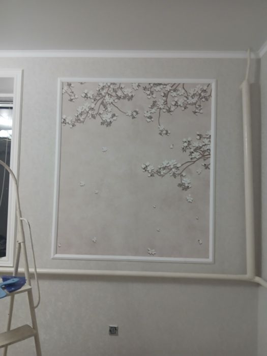 Поклейка обоев любых видов