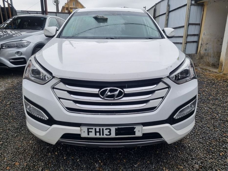Bara fata Hyundai Santa Fe 3 2012 - 2016 Creamy White NCW (1351) model fara spalatoare far