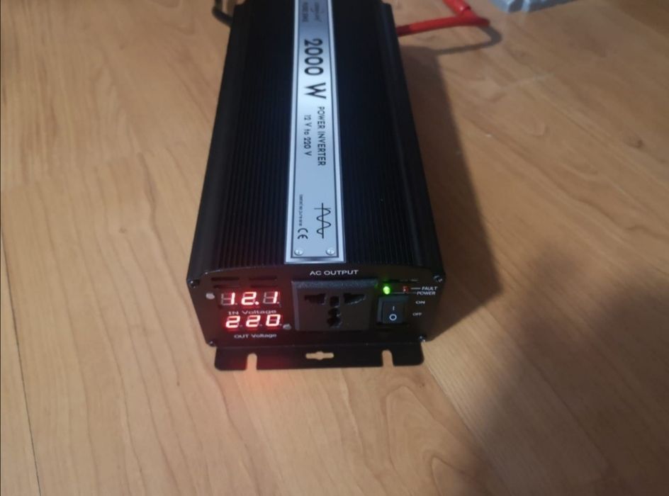 Invertor 12 V 24 V - 220V sinus pur unda pura duce orice aparat rulota