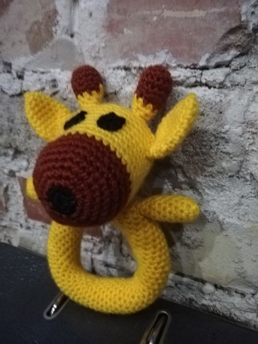 Плетена Бебешка дрънкулка жирафче