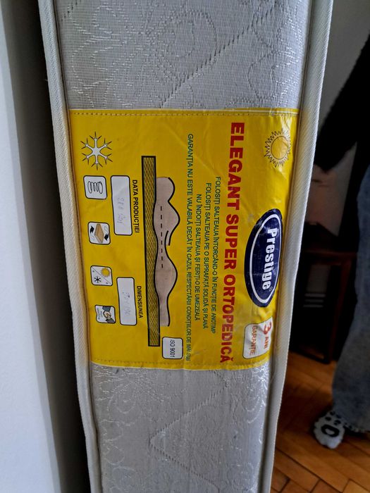 Saltea pat 90x200 cu arcuri