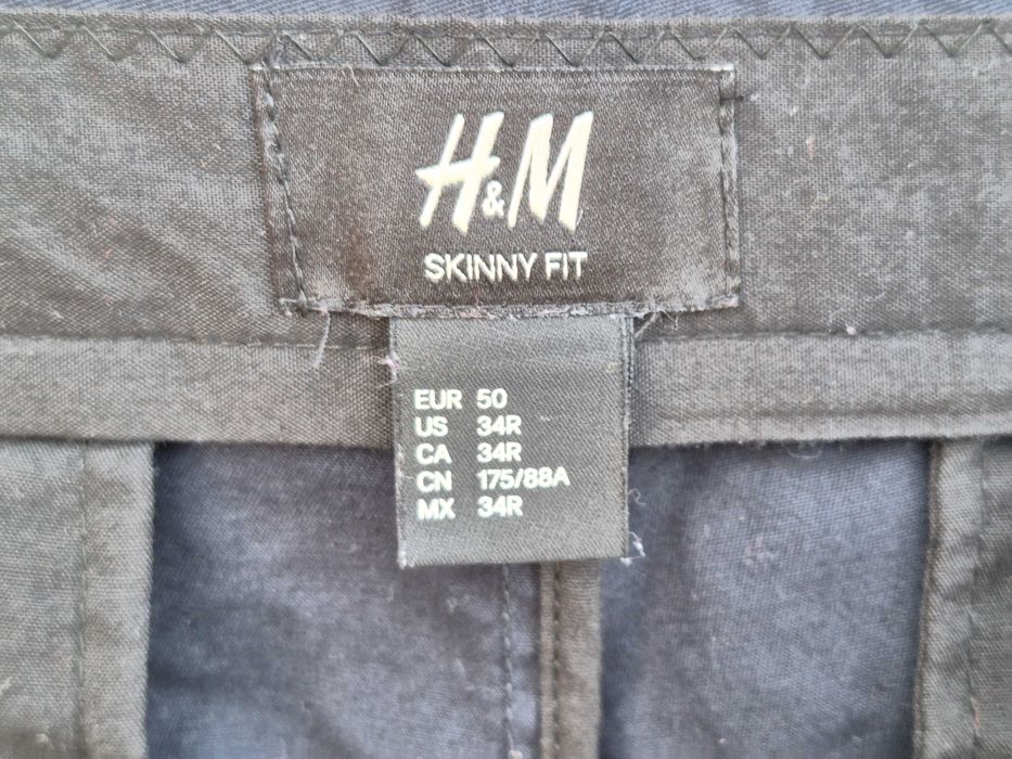 **HM Skinny Fit | talie 88 cm | pantaloni sport, barbat | 50 | M