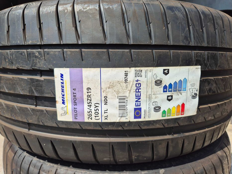 2 Anvelope de VARA - 265/45/19 - Michelin Pilot Sport 4 NDO * Originale Porsche Panamera NOU - DOT 2022 !