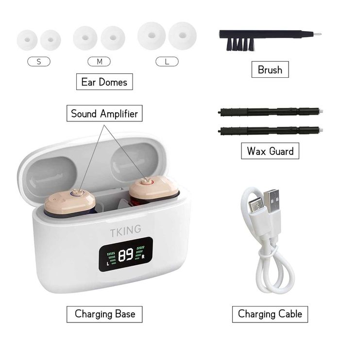 TKING CN127 Акумулаторни слухови апарати тип ITE