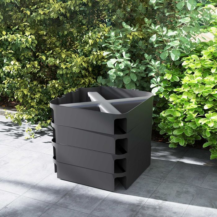 Outsunny тежести за чадъри, водоустойчиви, пълними с пясък, пластмасови, 89Д x 89Ш x 10.5В см