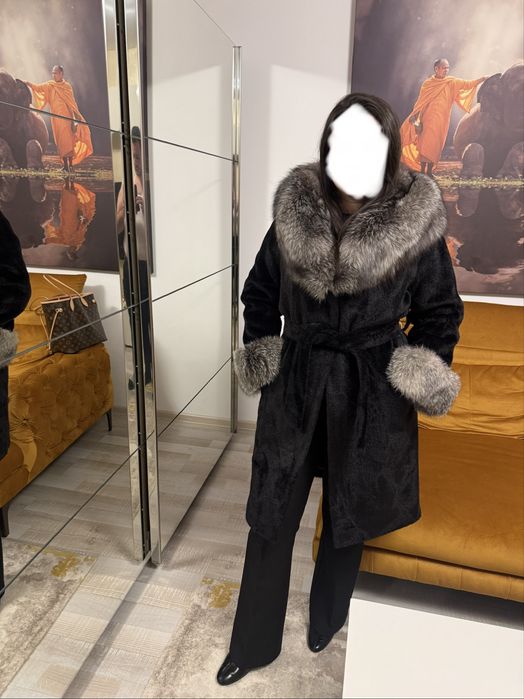 Palton/haina de blana naturala