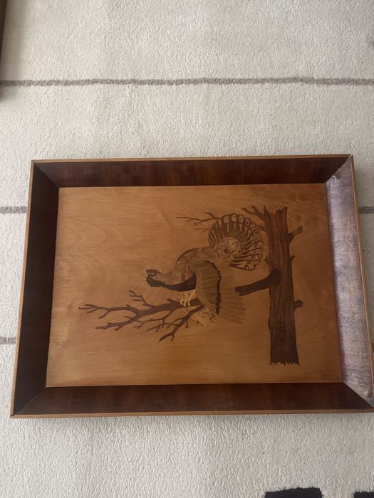 Дървени големи стари картини,интарзия