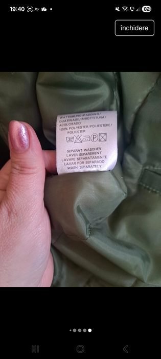 Jachetă damă  de primăvară,  Verde( 4XL)