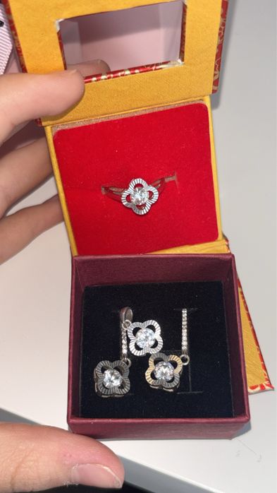серебряные украшения набор