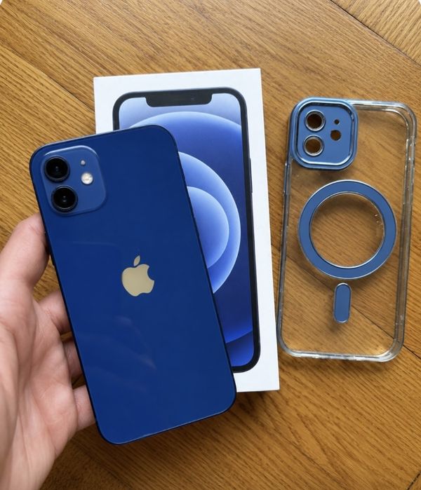 Telefon Iphone 12 Blue Impecabil ca Nou Fullbox 64GB 5G Trimit Schimb Pret fix